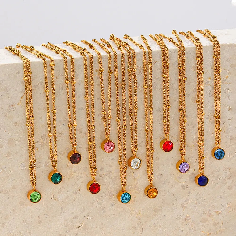 Birthstone necklace