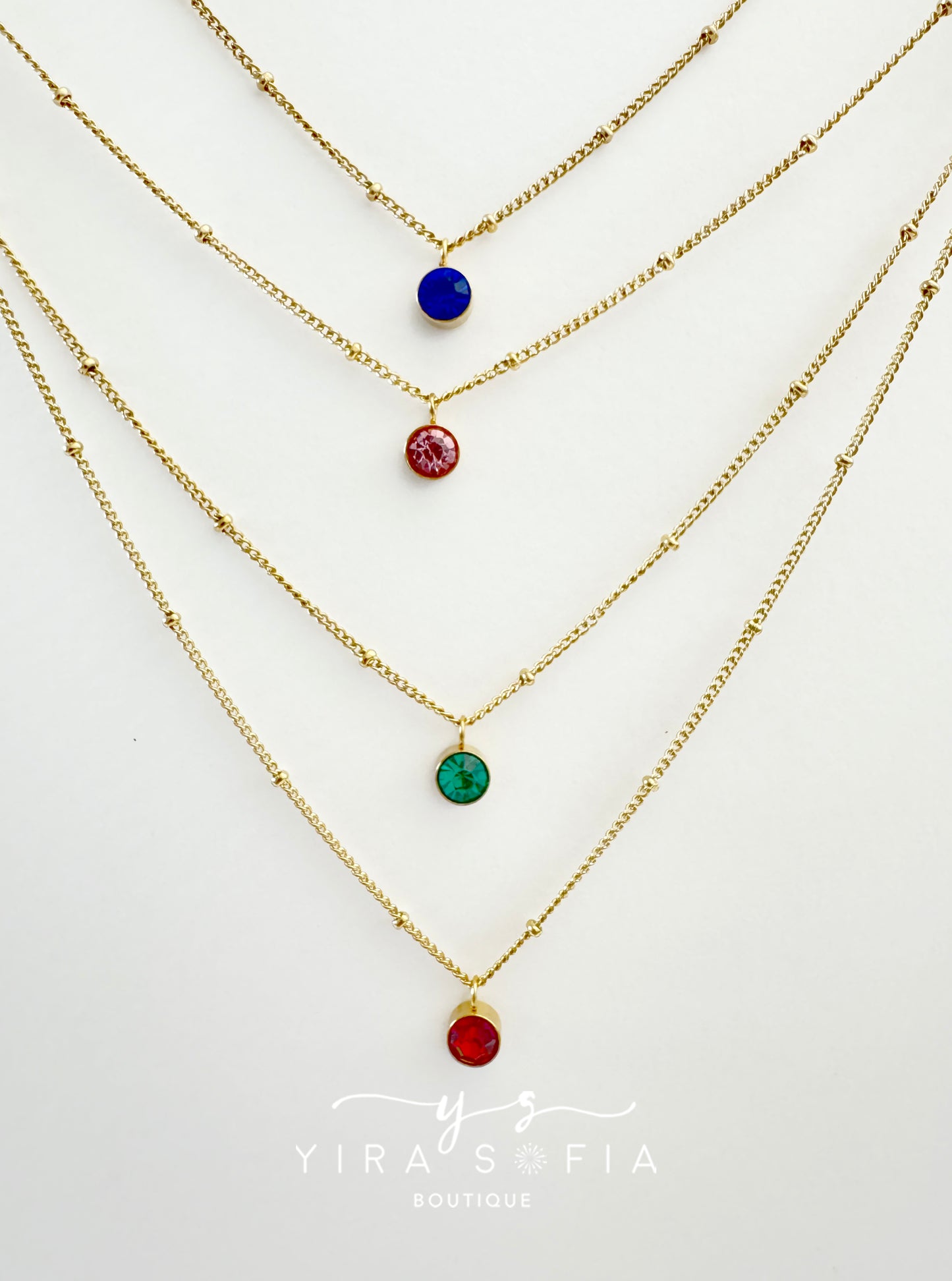 Birthstone necklace