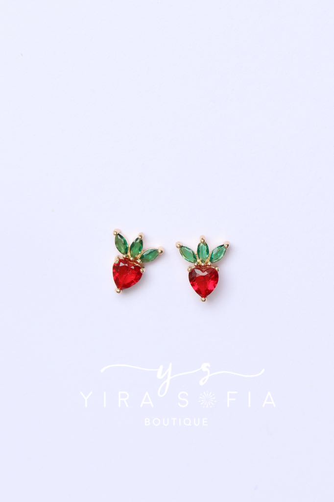 Rhinestone Apple & Strawberry