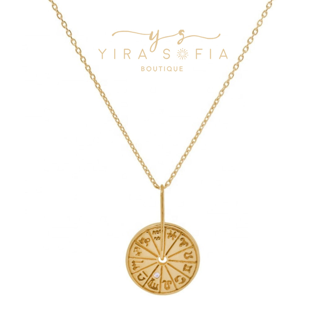 Zodiac Wheel Necklace