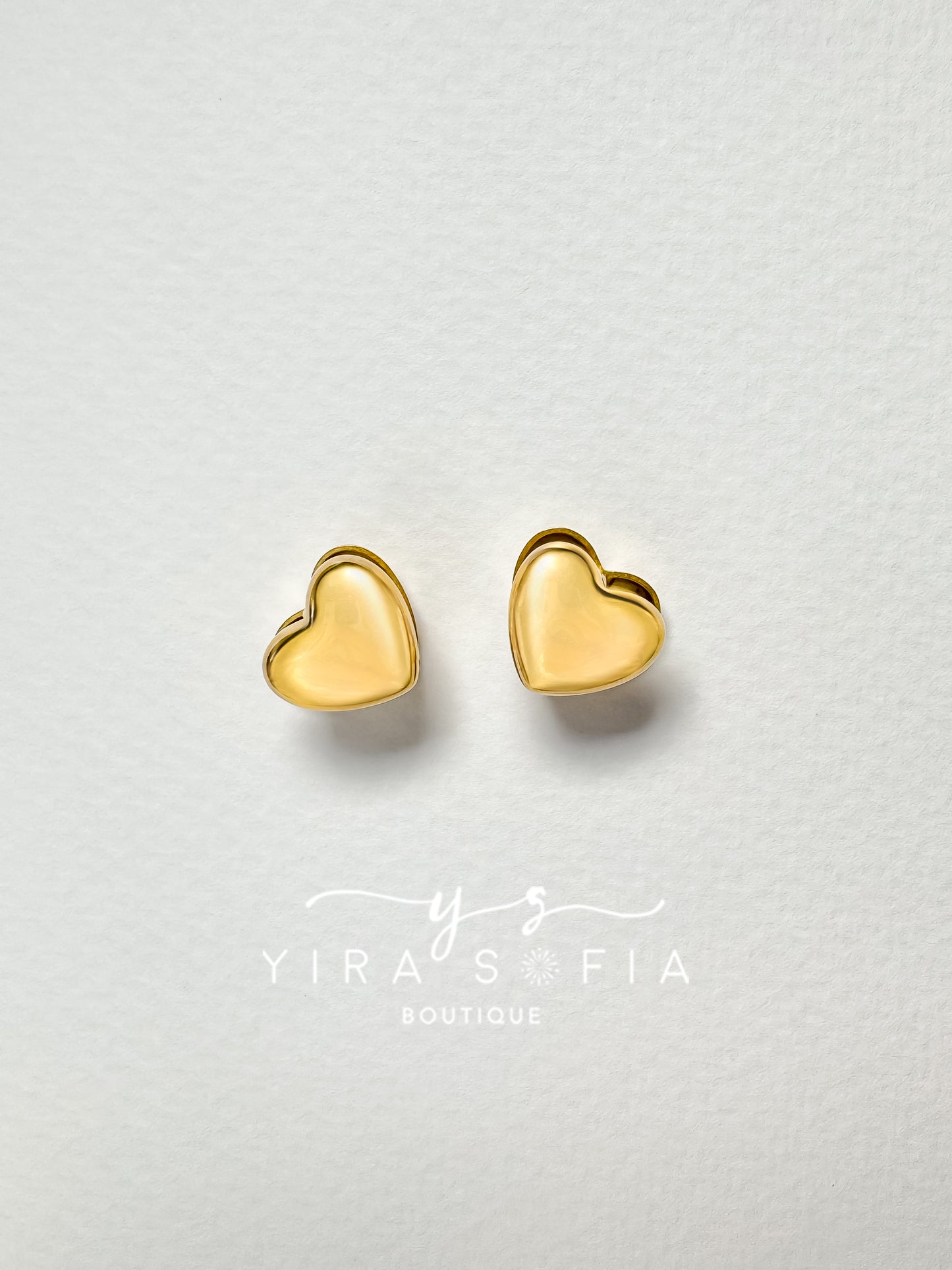 Puffy Heart studs