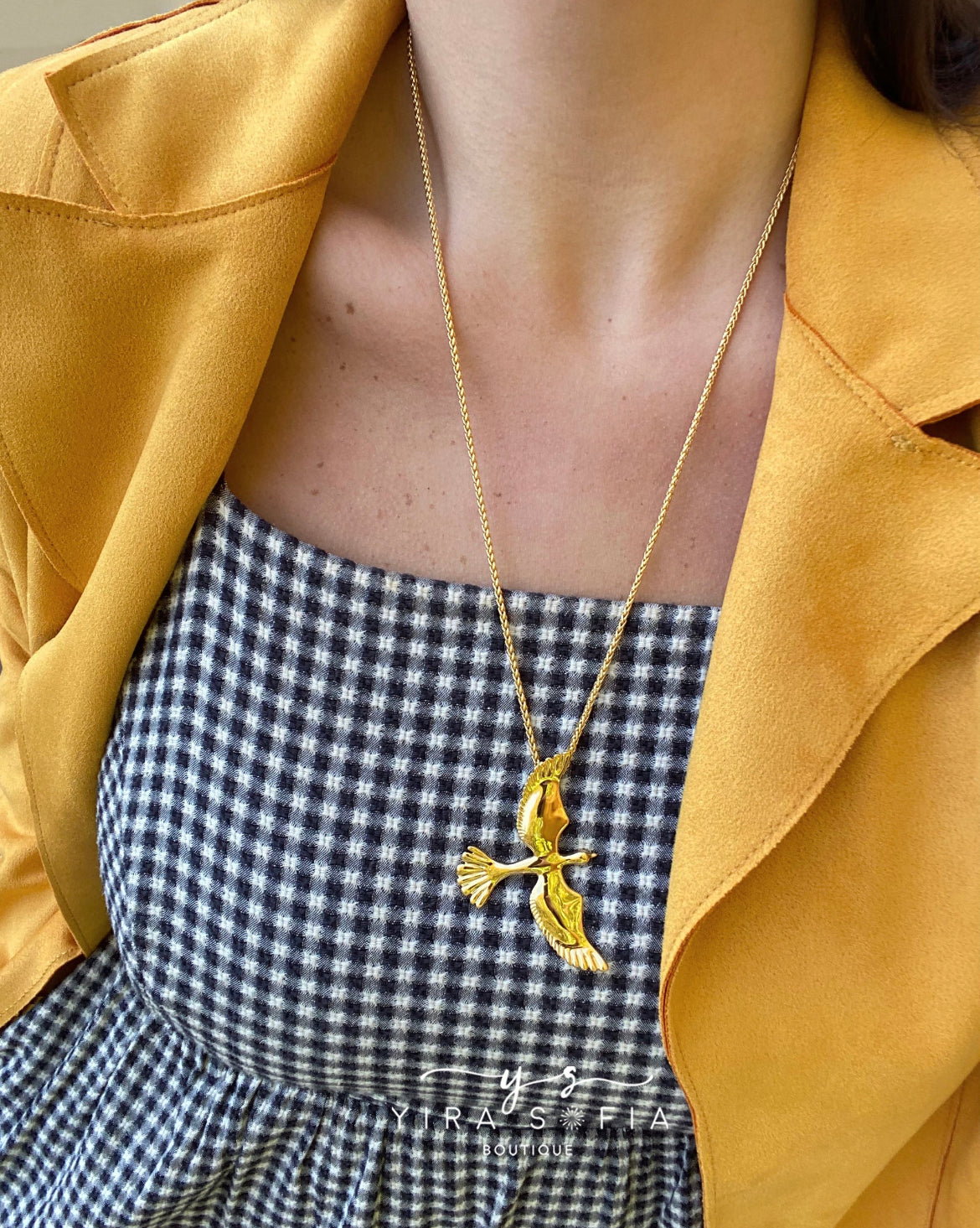 Gold Dove Necklace